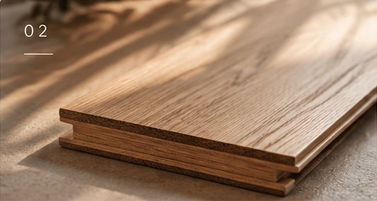 Bondia engineered plank on a sunlit concrete surface